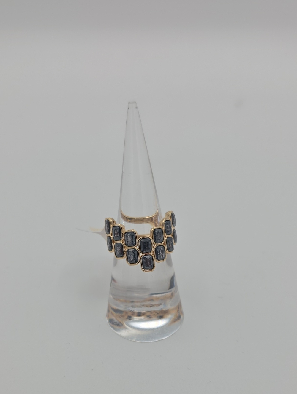 Lab Created Black Ice Crystal Ring